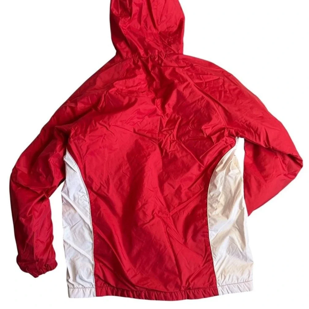 Vintage‎ Ohio State Buckeyes Red Hooded Windbreaker Jacket Youth XL 16/18